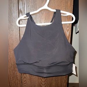 Lulu sports bra, energy high neck longline tough bra medium support, B-D cup.